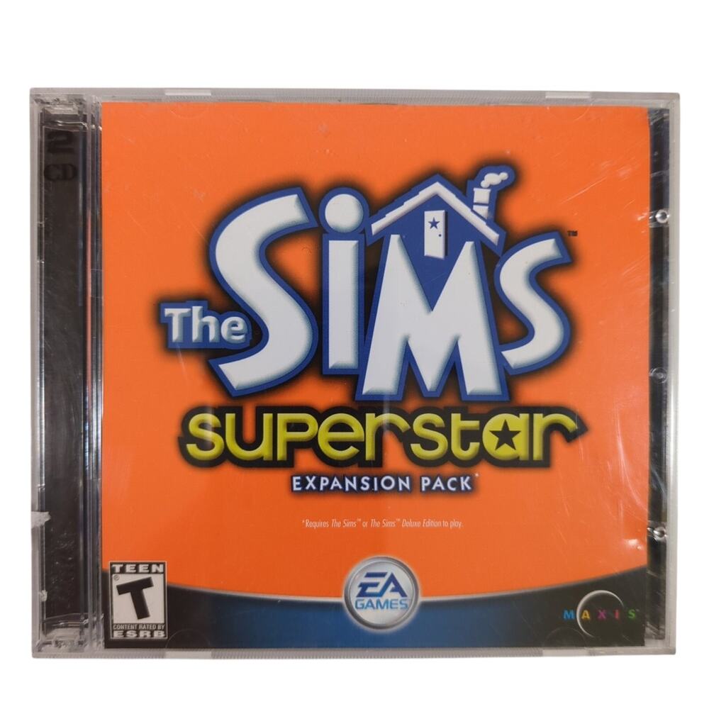 The Sims Superstar Expansion Pack PC Video Game Simulation Maxis